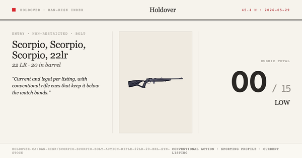 Scorpio, Scorpio, Bolt Action Rifle 22lr 20”Brl Syn. Stock