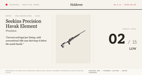 Seekins Precision Havak Element Hunter M3 Bolt-Action Rifle