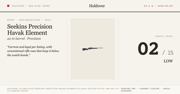 Seekins Precision Havak Element M3 Bolt Action Rifle, 7mm PRC, 22.00" Carbon Threaded Barrel, Mountain Shadow Carbon Stock