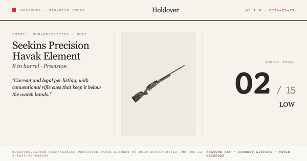 Seekins Precision Havak Element M3 Bolt-Action Rifle - 7mm PRC, 22", 5/8x24 Threaded, Carbon Wrapped Stainless Barrel, 1:8" Twist, Quick Change Barrel System, 3-Lug 60 Degree Bolt Throw, Integrated 20 Moa Pic Rail W/Bubble Level, Woodland Shadow Carbon Co