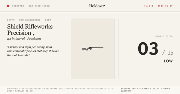 Shield Rifleworks Precision Rifle, Aero Precision Solus, 24.0" Sr308 M24match-Mod2 Barrel, MDT Xrs Chassis, Black