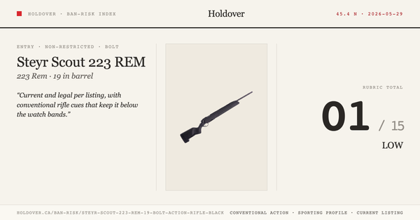 Steyr Scout 223 REM 19″ Bolt Action Rifle – Black
