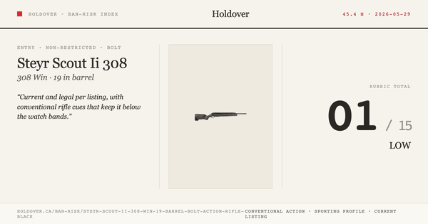 Steyr Scout Ii 308 WIN 19″ Barrel Bolt Action Rifle – Black