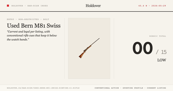 Used Bern M81 Swiss Rimfire .41 Rifle