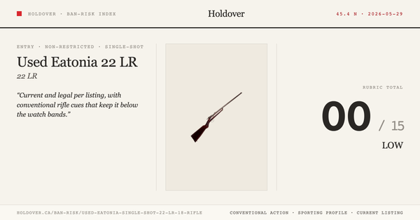 Used Eatonia Single Shot 22 LR 18'' Rifle