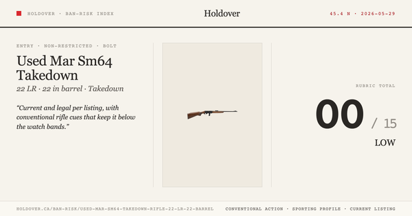 Used Mar Sm64 Takedown Rifle: 22 LR, 22" Barrel