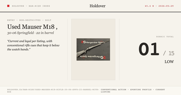Used Mauser M18 Rifle, 30-06 Spfd 22” Barrel *With Box*