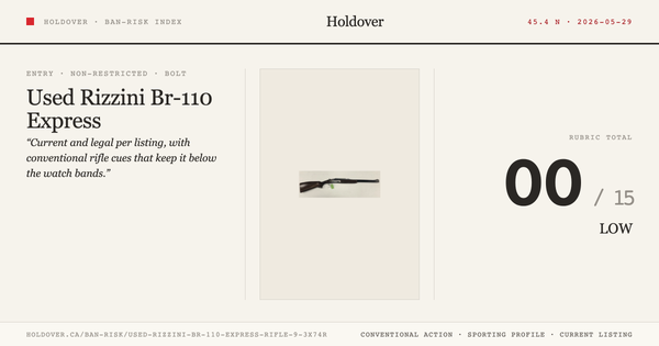 Used Rizzini Br-110 Express Rifle 9.3x74r