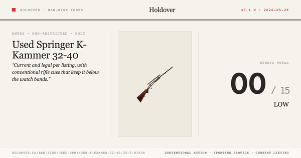 Used Springer K-Kammer 32-40 25.5'' Rifle