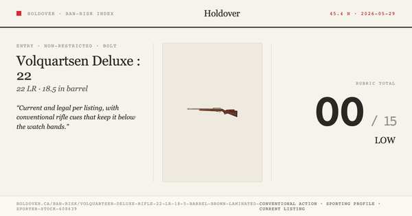 Volquartsen Deluxe Rifle: 22 LR, 18.5" Barrel, Brown Laminated Sporter Stock, Model Vcd-LR-B
