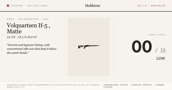 Volquartsen If-5 Rifle, Matte Black: 22 LR, 18.5" Barrel, Model Vcs-0714