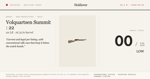 Volquartsen Summit Rifle: 22 LR, 16.75" Barrel, FDE Magpul Stock, Model Vcb-LR-FDE