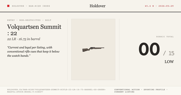 Volquartsen Summit Rifle: 22 LR, 16.75" Barrel, Od Green Magpul Stock, Model Vcb-LR-Od