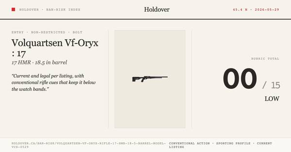 Volquartsen Vf-Oryx Rifle: 17 HMR, 18.5" Barrel, Model Vcs-0529