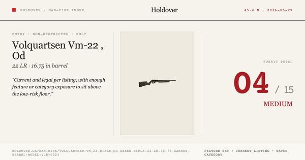 Volquartsen Vm-22 Rifle, Od Green Rifle: 22 LR, 16.75" Carbon Barrel, Model Vcr-0323