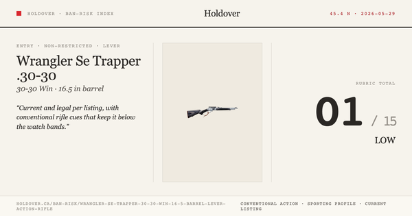 Wrangler Se Trapper .30-30 WIN 16.5" Barrel Lever Action Rifle