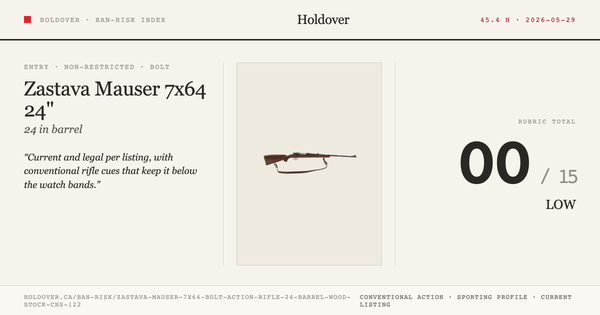 Zastava Mauser 7x64 Bolt Action Rifle 24" Barrel Wood Stock Cns-122