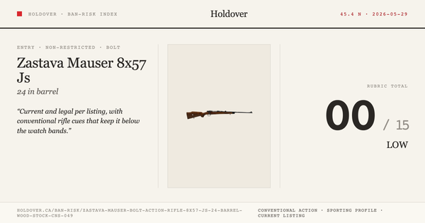 Zastava Mauser Bolt Action Rifle 8x57 Js 24" Barrel Wood Stock Cns-049