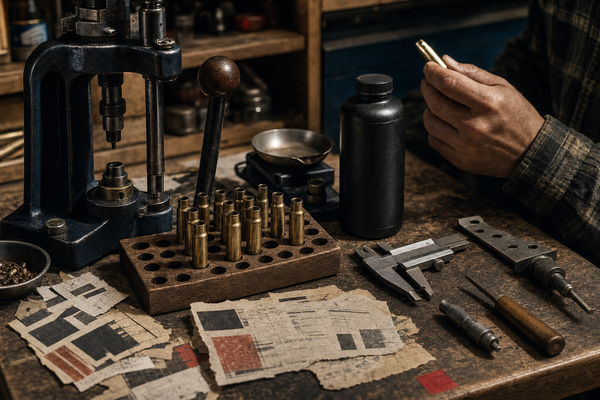 A Canadian precision reloading bench shown under component price pressure.