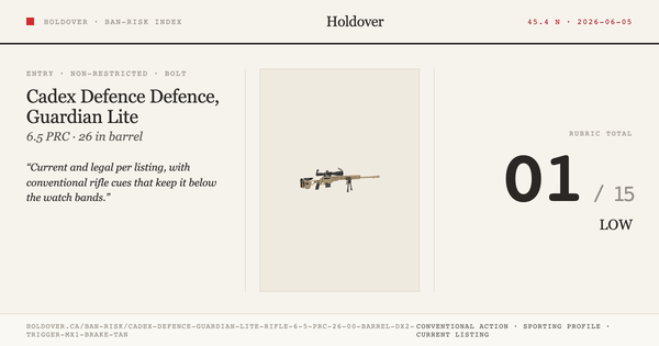 Cadex Defence, Guardian Lite Rifle, 6.5 PRC, 26.00" Barrel, Dx2 Trigger, Mx1 Brake, Tan reference image for Holdover Ban...
