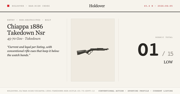 Chiappa 1886 Takedown Nsr Rifle - .45-70 Govt., 12" reference image for Holdover Ban-Risk verdict