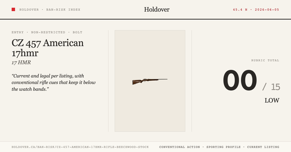CZ 457 American 17hmr Rifle - Beechwood Stock reference image for Holdover Ban-Risk verdict