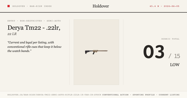Derya Tm22 Semi-Auto Rifle - .22lr, 18", Tan *In Stock! reference image for Holdover Ban-Risk verdict