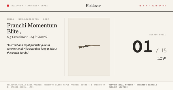 Franchi Momentum Elite Rifle, Franchi Biome: 6.5 Creedmoor, 24" Barrel, Model 41705 reference image for Holdover Ban...