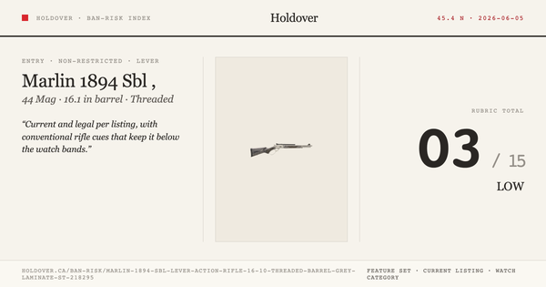 Marlin 1894 Sbl Lever Action Rifle, 16.10" Threaded Barrel, Grey Laminate Stock, Big Loop, 44 MAG reference image for...
