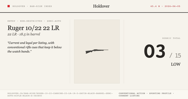 Ruger 10/22 Carbine 22 LR 18.5″ Satin Black Barrel Semi-Auto Rifle Black Synthetic Stock reference image for Holdover Ban...