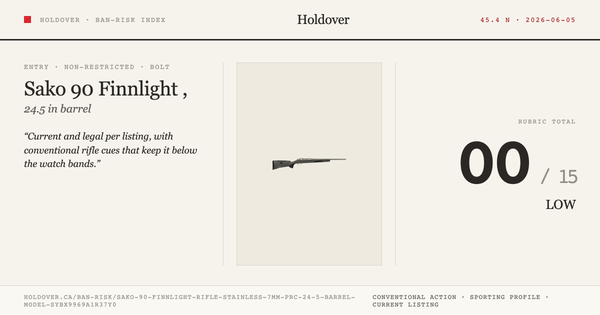 Sako 90 Finnlight Rifle, Stainless: 7mm PRC, 24.5" Barrel, Model Sybx9969a1r37y0 reference image for Holdover Ban-Risk...