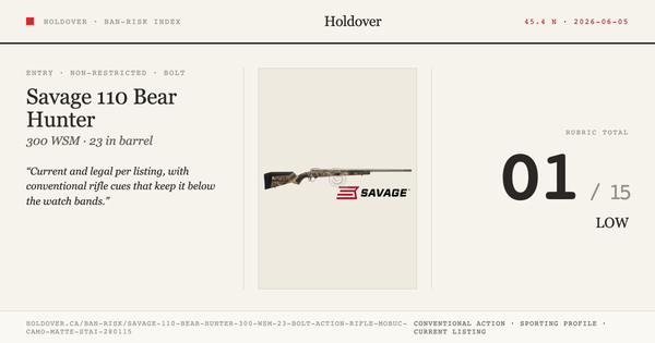 Savage 110 Bear Hunter 300 WSM 23″ Bolt Action Rifle Mobuc Camo Matte Stainless (Right Hand) reference image for...