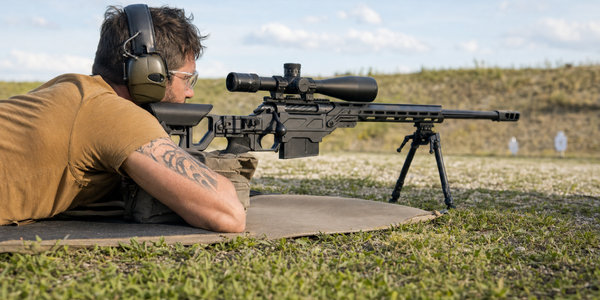 Generated precision participant and supported rifle.