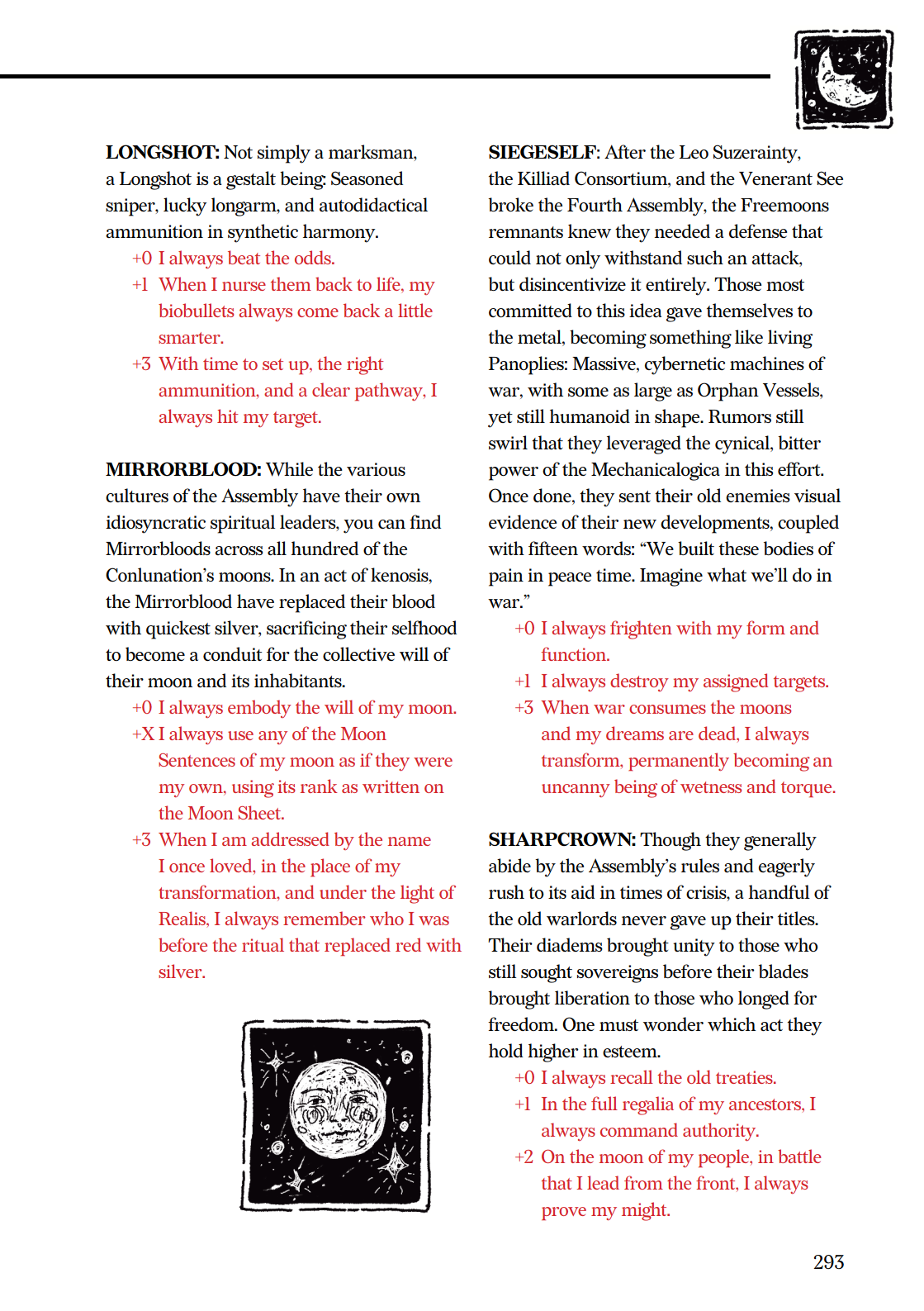 A page of Realis featuring hand-drawn illuminations from artist Annie Johnston-Glick.