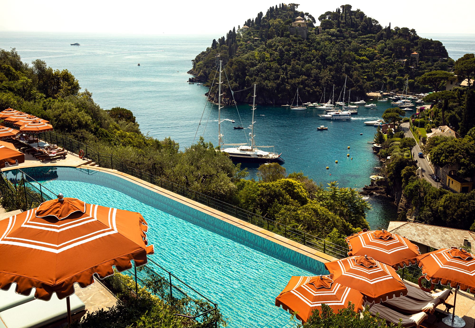La piscine au Splendido, Portofino