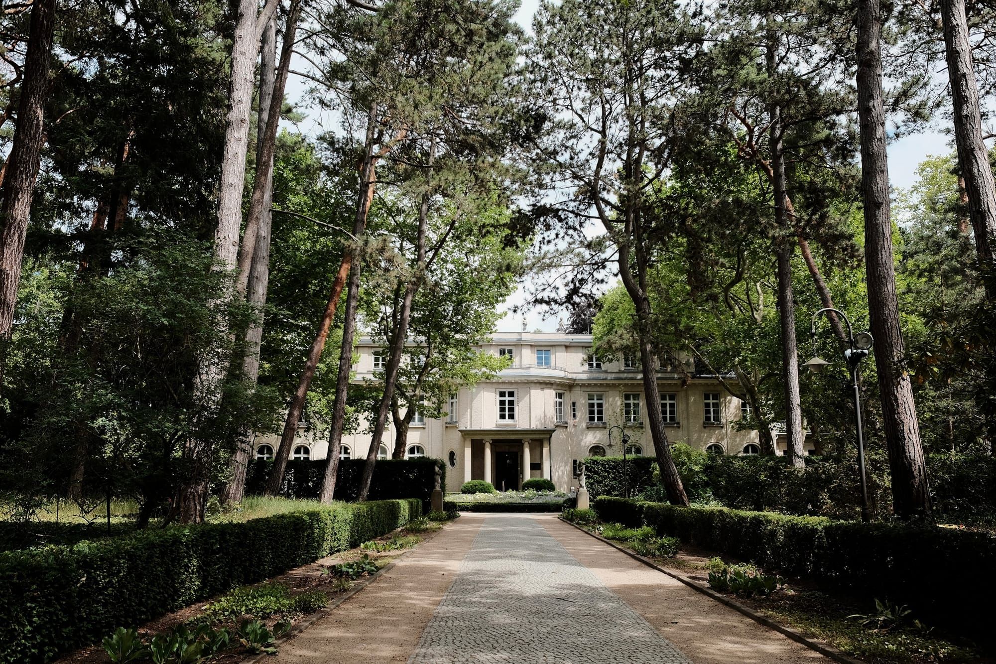 The House of the Wannsee Conference – a large white villa in a forested garden where Nazis met to discuss and coordinate the deportation and murder of the Jews of Europe.