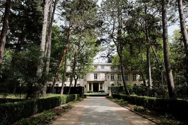The House of the Wannsee Conference – a large white villa in a forested garden where Nazis met to discuss and coordinate the deportation and murder of the Jews of Europe.