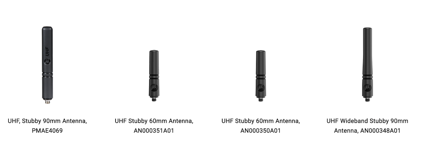 Motorola R7 antenneja UHF taajuudelle