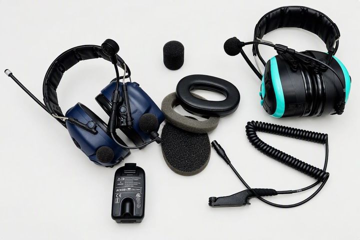 3M Peltor -headset ja siihen sopivia varaosia sekä hygieniasarja