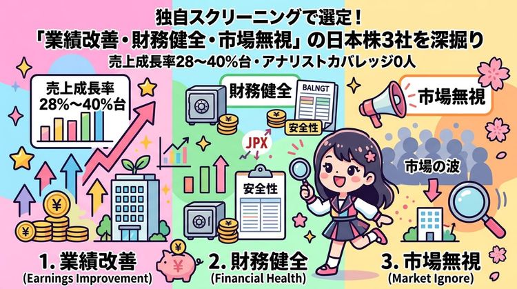 発掘レポート 2026年4月8日 — アナリスト0人の3社、IT商社・ビルリノベ・清掃機器輸入を深掘りする