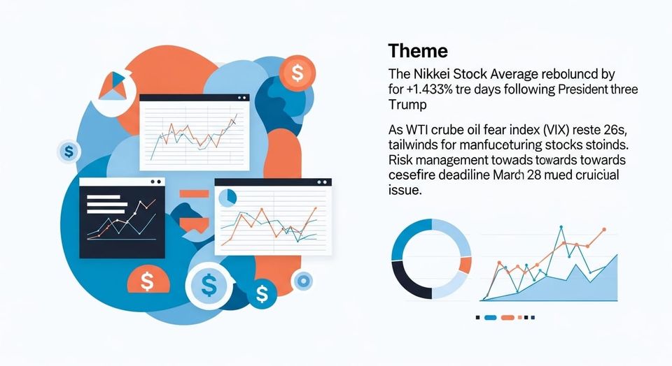 日本株市場レポート 2026年3月24日 — 停戦発表で3日ぶり反発