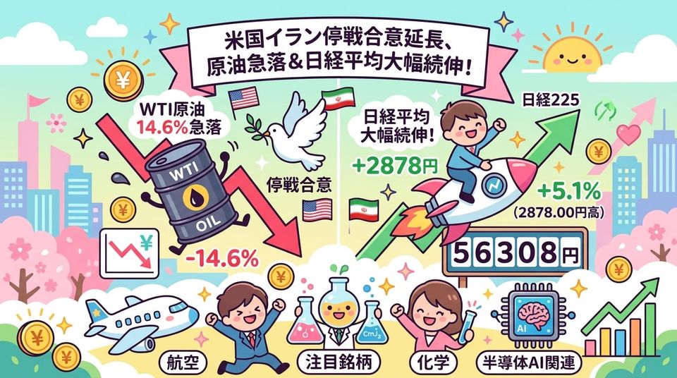 市場分析レポート 2026年4月8日 — 米イラン停戦ラリー