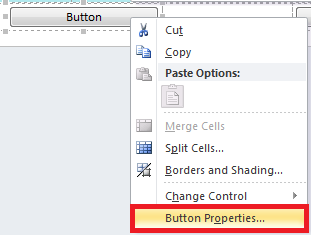 Change InfoPath Button Properties