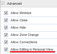 Allow Personalization