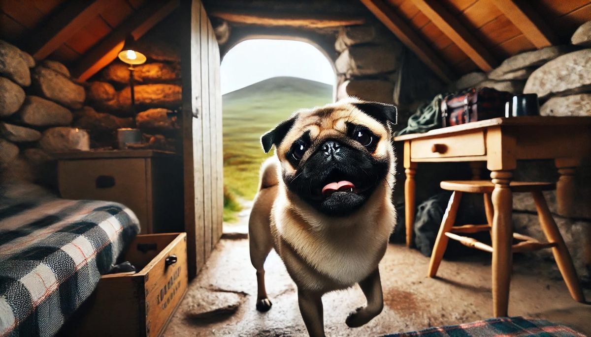 A Pug in a Bothy