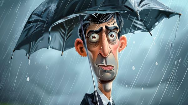 Too late, Rishi. An umbrella will do you no good this time. 