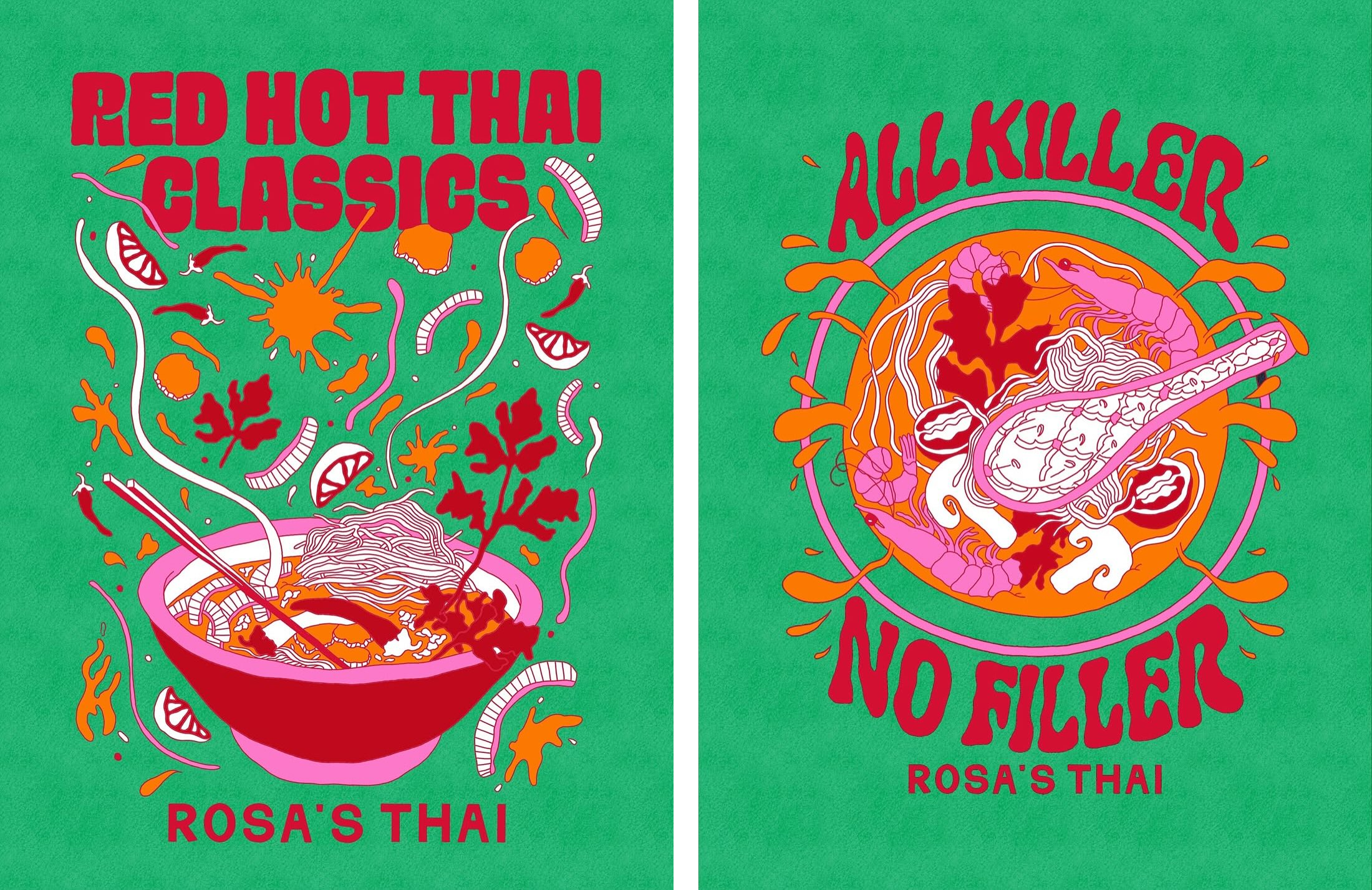Justine Jossart for Rosa's Thai x Uber Eats