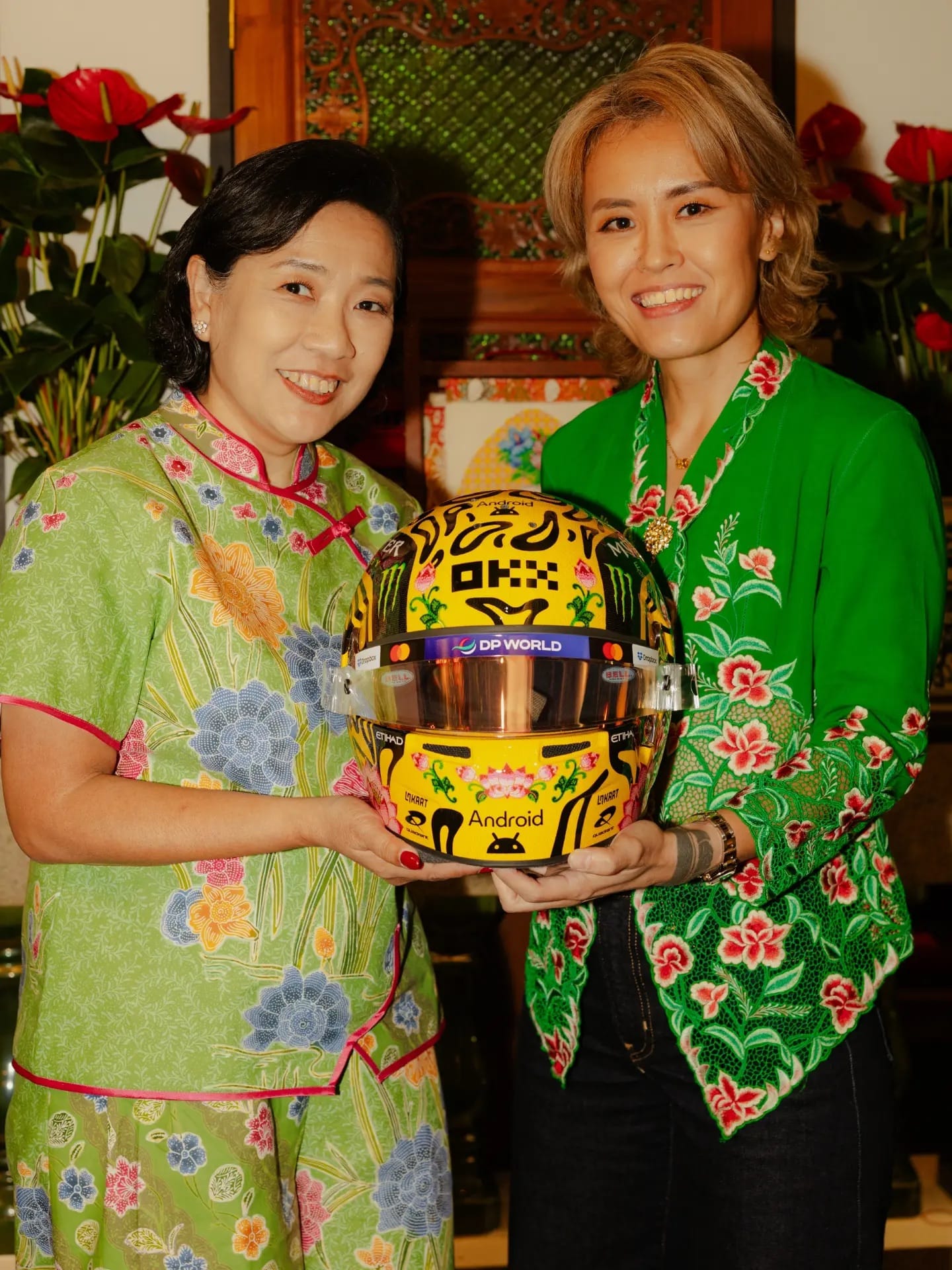 Carolyn Law and Angeline Kong for Android x F1 Singapore
