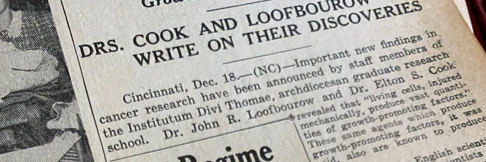 Vintage newspaper snippet, headline: DRS. COOK AND LOOFBOUROW WRITE ON THEIR DISCOVERIES (Cincinnati, Dec 18)...