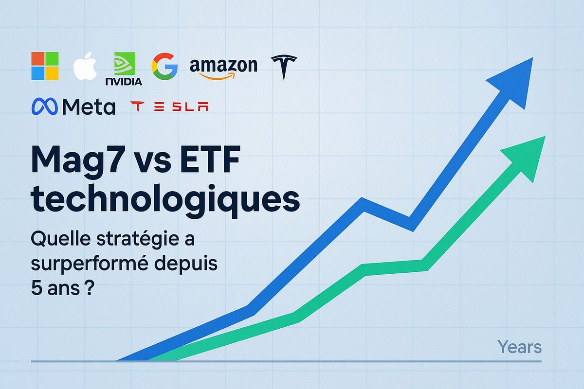 Mag7 vs ETF technologiques : Quelle stratégie a surperformé depuis 5 ans ?